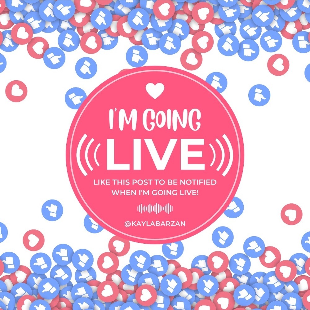LIKE THIS TO BE NOTIFIED WHEN I GO LIVE